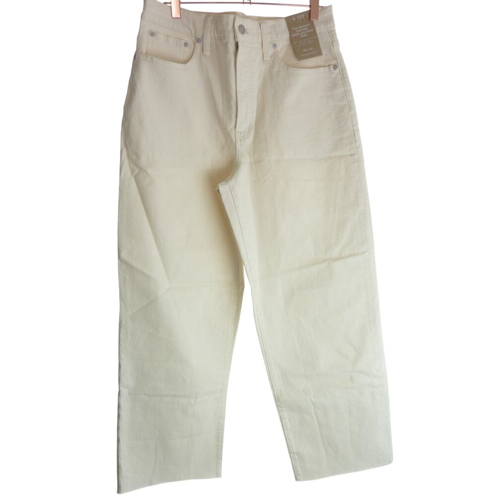 NWT Madewell Perfect Vintage Wide Leg Crop Jean 30T